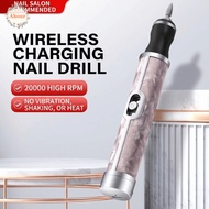 AHOUR Nail File|Rechargeable Portable Nail Drill Bits Set, Electric E-File Cordless Electric Adjusta
