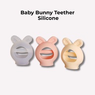 [Attirabbit] Bunny Teether | Platinum Silicone | Wrist Band Type with Case | Baby Teether Toy