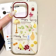 Hộp Đựng Đồ Ăn Trưa Phong Cách Hàn Quốc Họa Tiết Hoa Nhỏ Từ Gỗ Đàn Hương Hấp Thụ Từ Tính Cho iPhone 