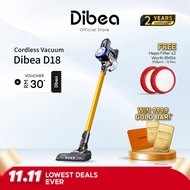 Dibea D18 Classic Cordless Vacuum Cleaner Handheld Stick with LED Light