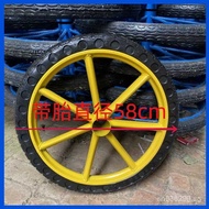 Labor Cart Wheelbarrow Wheel Cart Tire Construction Site Wheel Cart Hand Push Wheel Cart Cleaning Sa