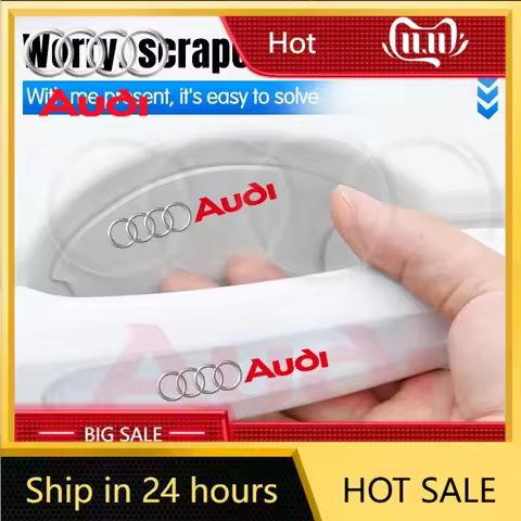 2025 Hot 8pcs Transparent Car Door Handle Protector Stickers Protection Film For Audi Sline RS TT A3