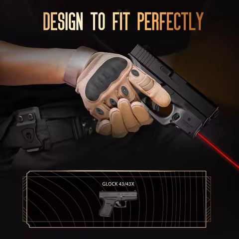 Only Fit Glock G43/Glock G43X,Not Fit MOS,Not Fit Rail,Green/Red light,WLS-105G with Glock 43/43X Ho