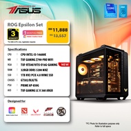 ROG Epsilon Set by Intel i5-14600K with TUF Gaming RTX4070 Ti Super O16G GAMING PC DIY [Powered by A