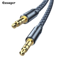 Essager Aux Cable Speaker Wire 3.5mm Jack Audio Cable For Car Headphone Adapter Jack 3.5 mm Cord For Microphone Samsung S10 Plus