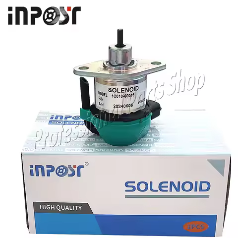 1C010-60015 Fuel Shutoff Solenoid 12V For Bobcat, For Kubota M105S M105X M6800 M8200 M8540 M9000 M95