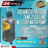 ♞Extreme 21Gallons Galvanized Water Tank w/ JRKQB60CU 100% COPPER or JRKQB60 Water Pump HD