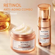 Promo set 2in1 skintific retinol gold series paket bundle hemat terbaru serum + moizturizer