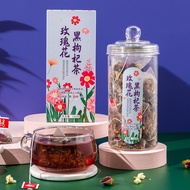 Black wolfberry tea Black Rose tea Chrysanthemum tea Red jujube tea Mulberry tea Health tea Chinese tea Wedding tea Business tea Maiden tea 玫瑰花黑枸杞茶养生茶
