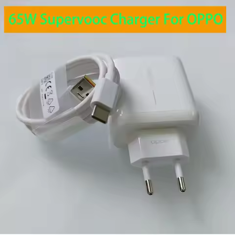 Original OPPO 65W Charger Supervooc EU Fast Charging Adapter For OPPO A6X A5X A3X F31 F27 K12X Find 
