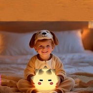 Cute Monster Lamp, 8 Color Changing and 20min Timer Nursery Nightlights, Soft Silicone Touch Lamps f