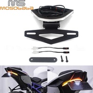 Suitable for BMW S1000RR Motorcycle Modified License Plate Frame License Plate Frame LED Amber Licen
