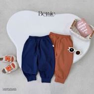 Set of long-sleeved raplang shirt with mixed colors and hello dog embroidered motifs with pants from