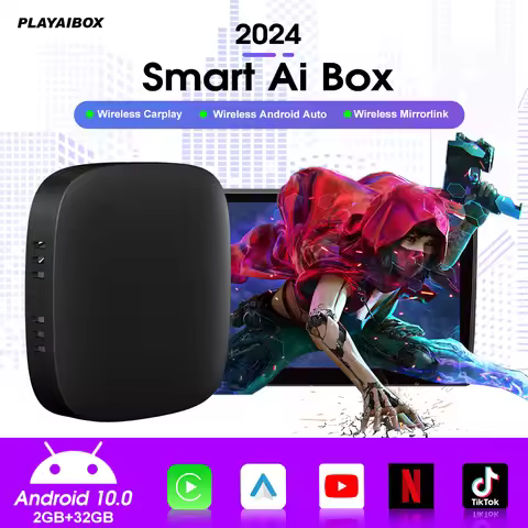 Carplay AI Box Wireless Carplay Adapter Android Auto For Youtube Netflix Toyota Mazda Hyundai Haval 