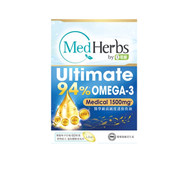 MedHerbs醫學級極純rTG 1500迷你魚油 60粒 EXP:2029+