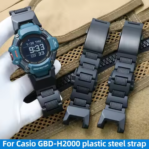 GBD H2000 plastic steel strap For Casio 3515 GBD-H2000 watch chain Modified Lightweight TPU watchban