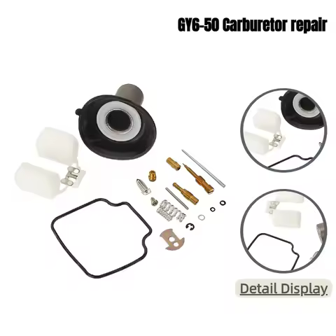 Karb Repair Mani Jet Oil Seal Carburetor Rebuild Kit Diaphragm for Scooter Moped 139QMB GY6 50 60 12