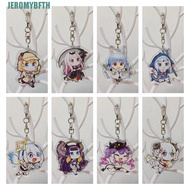 JEROMYBF Hololive Key Chain 6cm Kawaii Cosplay Watson Amelia Murasaki Shion Ookami Mio Key Ring