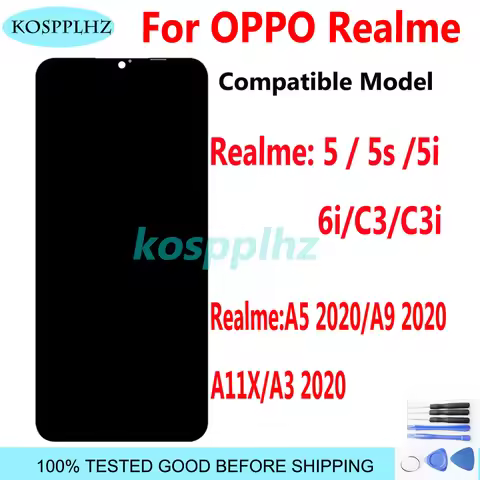 Original For Oppo Realme5 / 5i /5S /6 i/C3 /C3 i/A5 2020/A9 2020/A11X/A3 2020 Display Touch Screen D