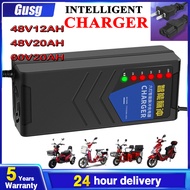 ★ 3 Days Delivery ★ Intelligent Ebike Charger 48V 12AH 48V 20AH 60V 20AH For Battery Lead Acid Battery Charger Smart Intelligent Charger Battery Output Super Ebike Chargers Monitoring Capability Universal Battery Charger EV Electric Bicycle