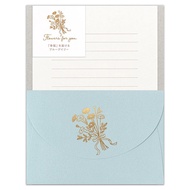 NB Company Letter Hana Omoi Blue Daisy | Letter Set, including 6 letter sheets and 3 envelopes, B6 s