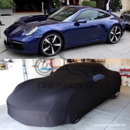 4JHA QMGD Full Cover Indoor Stretch Satin Dustproof Custom Car Sports Case Cover Styling for Porsche