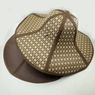 Rattan Foldable Summer Sunscreen Hat Farmers Work Breathable Men's Sun Hat Fishing Straw Hat Farmers