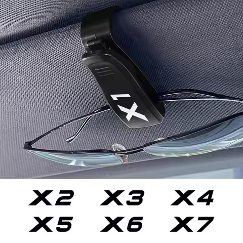 Car Sunglass Clip Card Holder Organizer Interior Accessories For BMW X5 E83 X1 E84 F49 X7 V8 X2 F39 