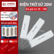 Avesta good quality 20W ceramic resistor value from 1R 5%.