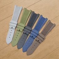 PP Baida * Purlet Snail Silicone Watch Strap Male 5711/5712/5726/5980 Notch Strap