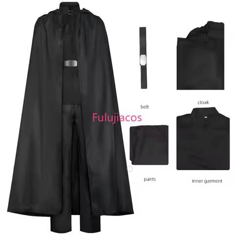 Fulujiacos Luke Skywalker Cosplay Costume Cloak Full Set