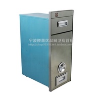 Sakura Luxury Embedded Stainless Steel Rice Box Mirror All Black Kitchen Rice Cabinet/Black Lotus Ri