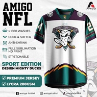 AMIGO NFL Sublimation Microfiber Jersey/T-shirt Design, 3D Mighty Ducks Jersey, Most Popular Jersey 