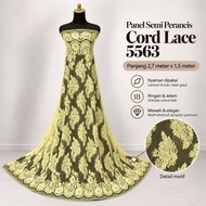 2.7 meter x 1.5 meter Cord Lace Panel Fabric Code 5563 - Gr4d3 B | Kebaya materials for weddings, gr