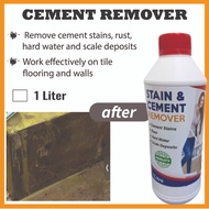 Cement Remover - Removes Cement Stain & Grout & Rust & Hard Water on Floor Tiles Cleaner Pencuci Lan