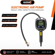 Pam Angin Digital SUNMO SM-603 Electronic Air Pump Tyre Inflator Gauge Pressure 255PSI for Car Motor