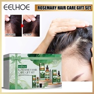 Eelhoe Rosemary Hair Growth Care Gift Box Set Prevent Hair Loss Strengthens Hair Smooth Serum Scalp Cleaning Massage Moisturizing Hair Roots Rosemary Dense Hair Spray Anti Hair Loss Fast Regrowth Rosemary Essential Oil Hair Care Products