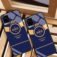 VIVO V20, V21 5G CASE SHAPE 555 PREMIUM TEMPERED GLASS BACK
