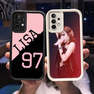 O-2 BLACKPINK Lisa Casing for Samsung Galaxy A53 A52 A72 A52S A73 S25 Ultra 5G Black and White