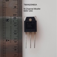 MESIN Transistor FET n-Channel Mosfet 20N60 20N60A TMAN20N60A Original 600V 80A 347W TO-3PN Tr Weldi