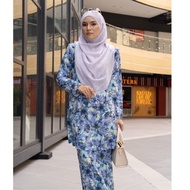 Baju Kurung Riau Larisa / IRONLESS Moss crepe / XS-5XL Plus Size