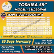58L2300VM TOSHIAB 58" LED TV BACKLIGHT(LAMPU TV) TOSHIBA 58 INCH LED TV BACKLIGHT 58L2300