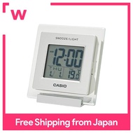 CASIO alarm clock digital temperature calendar display silver DQ-735-8JF