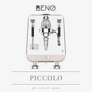 BENO รุ่น PICCOLO – เครื่องชงกาแฟหัวชง E61 ก้านชงขนาด 58 มิล พร้อมระบบ PID อุณหภูมิแม่นยำ ชงได้ต่อเน