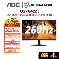 AOC Q27G42ZE (260HZ@0.3MS) / Q27G11E (180HZ@0.5MS) 27" 2K GAMING MONITOR ( 27" FAST IPS QHD/ADAPTIVE