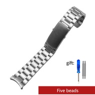 Quality watchband 316L 20mm 22mm Silver Stainless steel Watch Band For strap seamaster speedmaster planet ocean belt