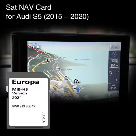 2024 Update Europe UK Maps 8W0919866CP for Audi S5 2015-2020 Vehicle SD GPS Card 16GB MHS2 MIB-HS Na