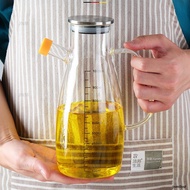 1000ml High Borosilicate Glass Oil Bottle Kitchen Cooking Container Transparent Soy Sauce Jar Season