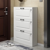 Installation-Free Shoe Cabinet Ultra-Thin Oblique Plug-in Corridor Home Door Corridor with Lock Door Outdoor Aisle Elevator Entrance