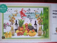 TRANH ĐÍNH ĐÁ CHỮ PHÚC 77769 KÍCH THƯỚC 70X50CM